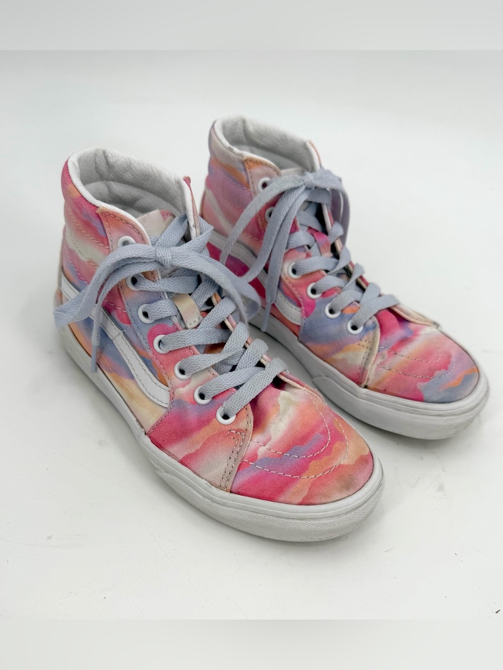 Vans Kids Size 2.5 Sk8-Hi Top Tie-Dye Sneakers Lace Up 751505 READ